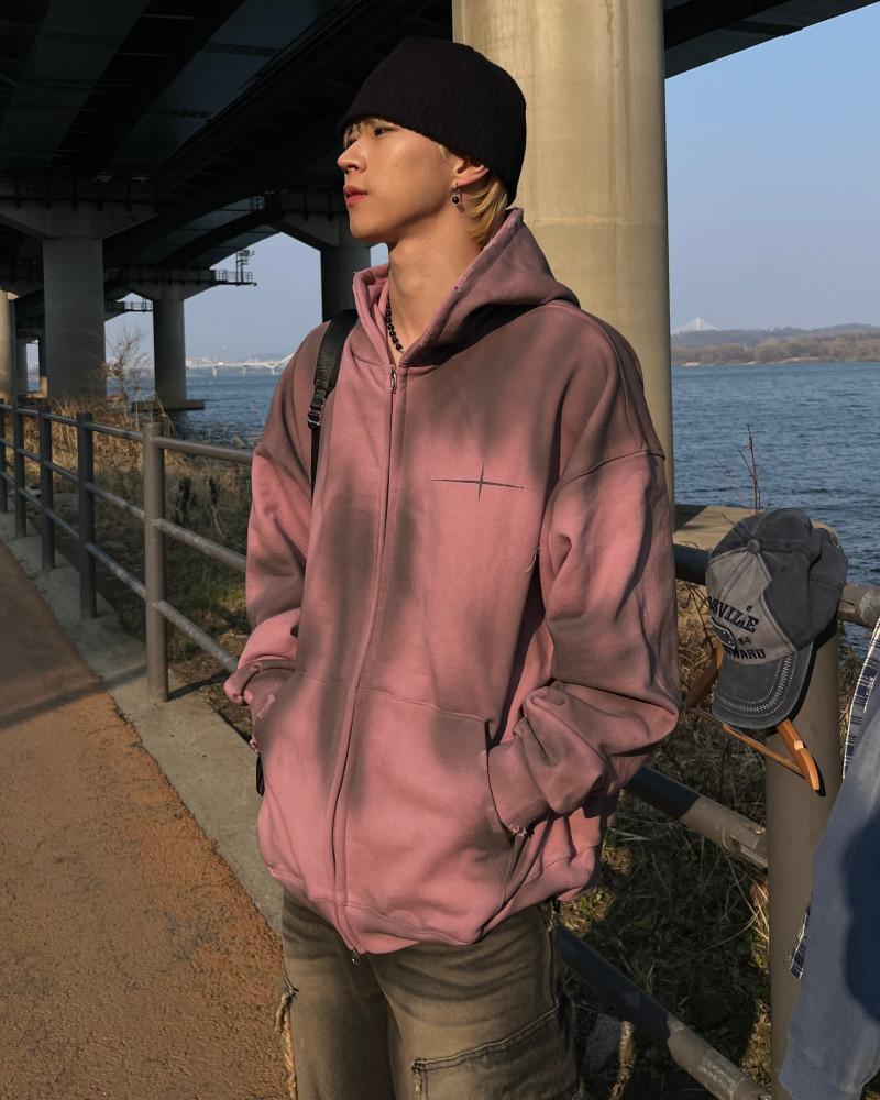 오로라 후드집업 2color