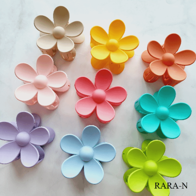 (찜이벤트🌸)왕꽃 러블리 올림머리,반묶음 헤어 집게핀