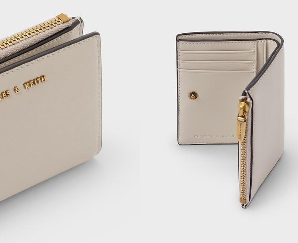 찰스앤키스 지갑 카드 홀더 CHARLES&KEITH 가죽 여성 반지갑 명함 미니