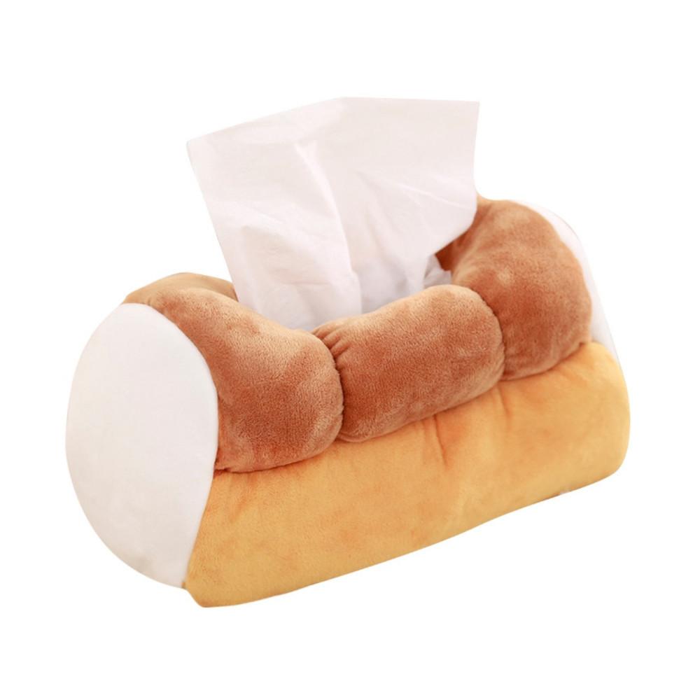 귀여운 강아지 식빵 패브릭 빵 티슈 휴지 케이스