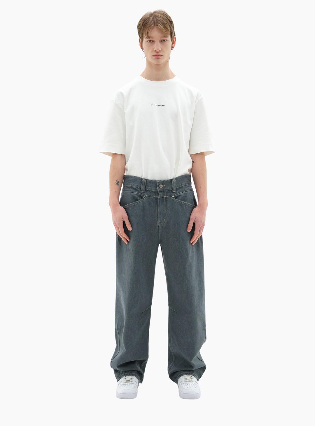 MANO SEAMLESS WIDE DENIM GLAUCOUS GREY