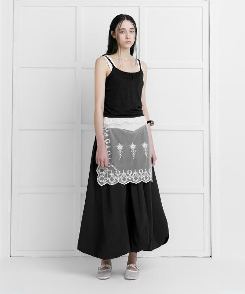 [1st REORDER] LACE WRAP SKIRT [WHITE]