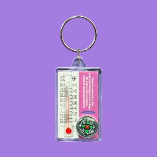 ACRYLIC KEY HOLDER_THERMOMETER_CUTE