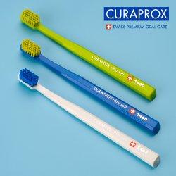 큐라덴 CS5460 트리오팩 부드러운 초미세모 치과칫솔 치석제거 잇몸칫솔(3p)(색상랜덤)