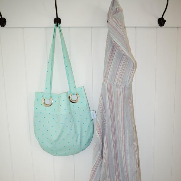 2-WAY ROUND BAG (DOT MINT)