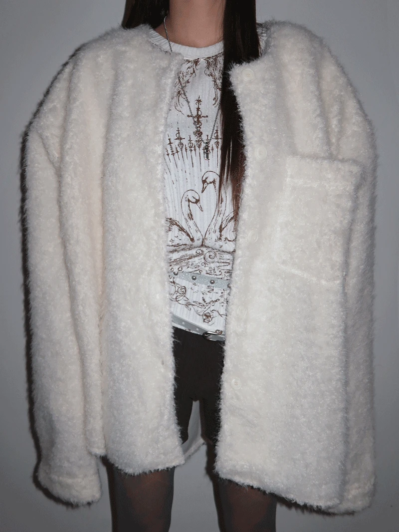 니트퍼박시포켓가디건-cd