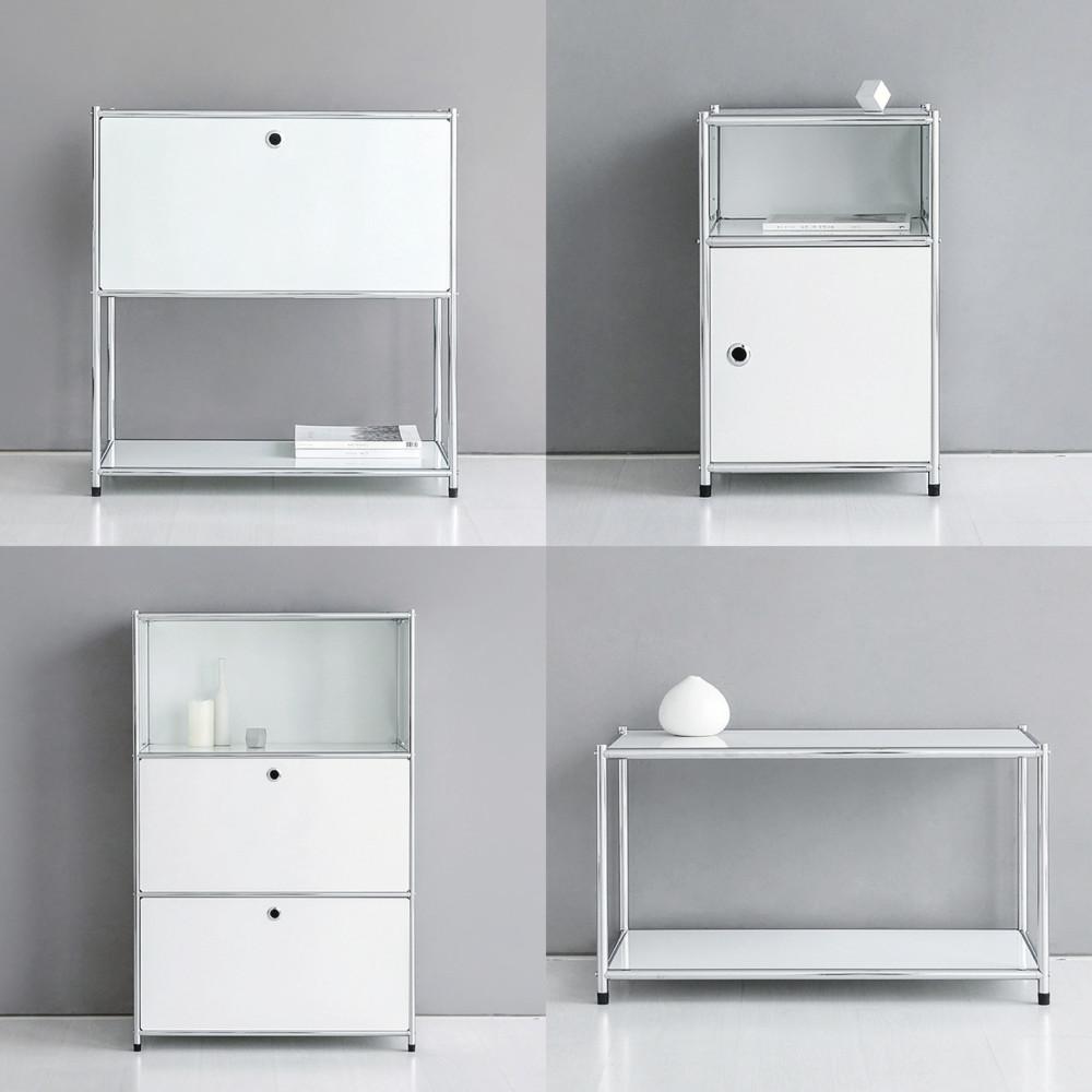 모듈가구 협탁 복도 안방 거실 틈새 슬림장 콘솔장 장식장 모던미드센추리 철제 수납장