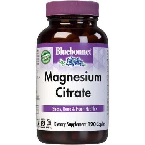 블루보넷 마그네슘 시트레이트 400mg 캐플렛 비건 글루텐 프리 무설탕, 상품선택, 120정, 1개