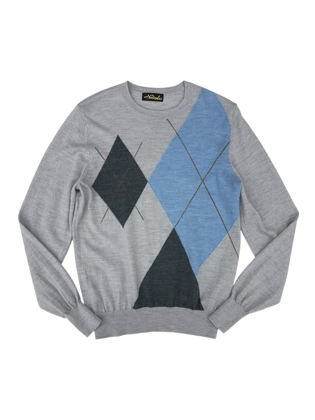 Argyle grey sweater