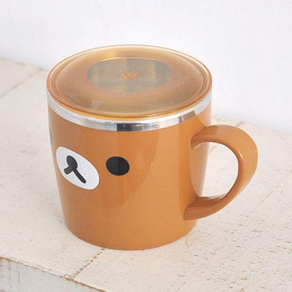리락쿠마 뚜껑 스텐컵 260ml(얼굴) 464063