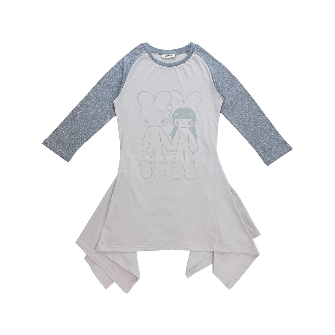 [PARCO EDITION] RAGLAN T-DRESS (CLOUD)