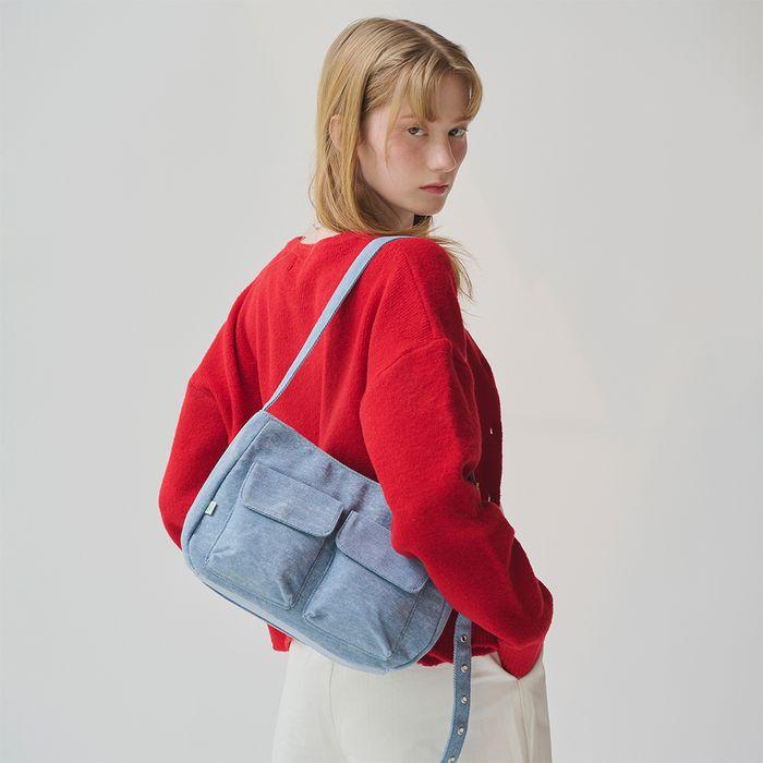 Mini Cargo Sling Bag Denim
