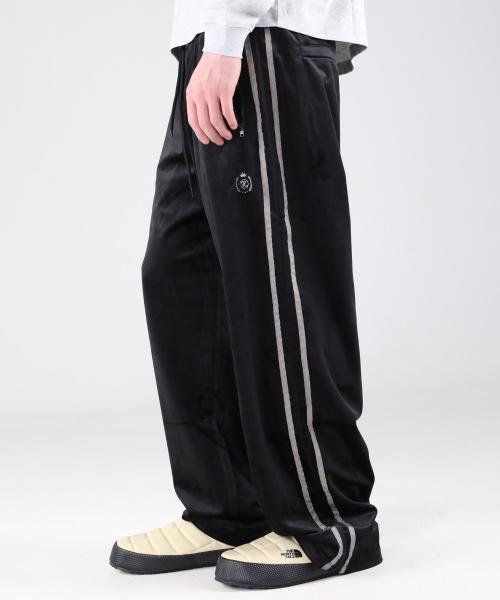 XP182 케일린 벨벳 트레이닝 스트링 팬츠 (BLACK)
