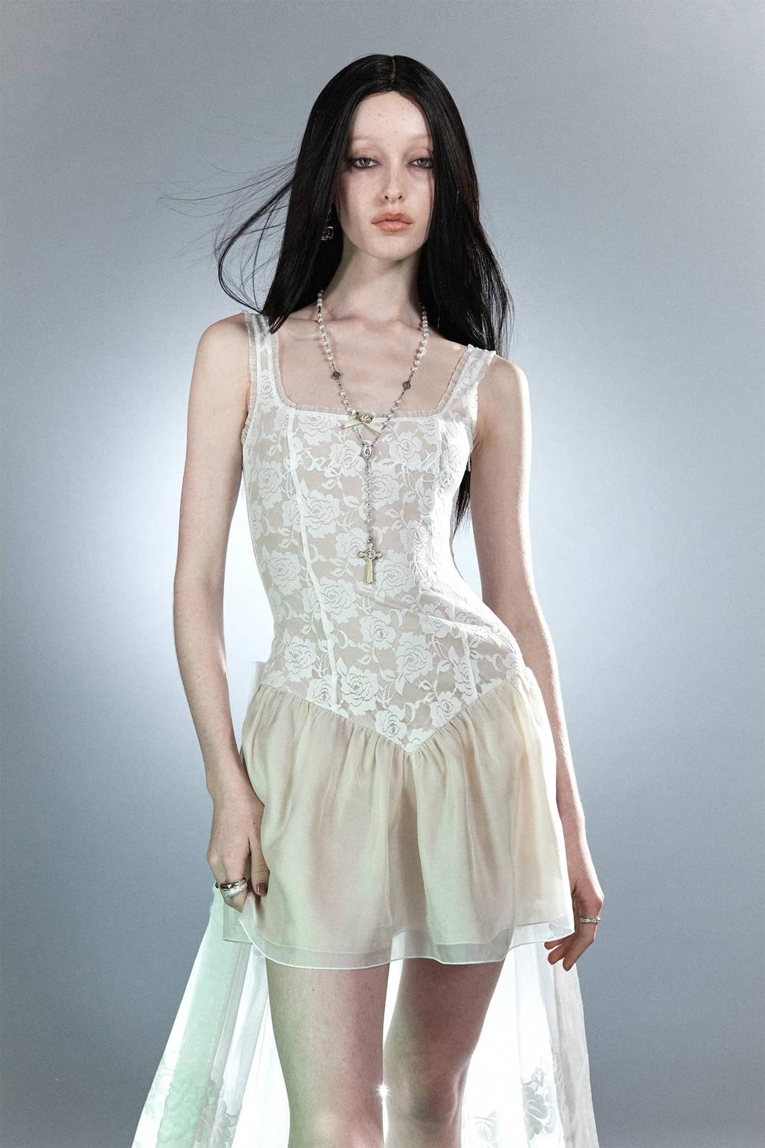 Kat's Slip Dress Ghost Sheer