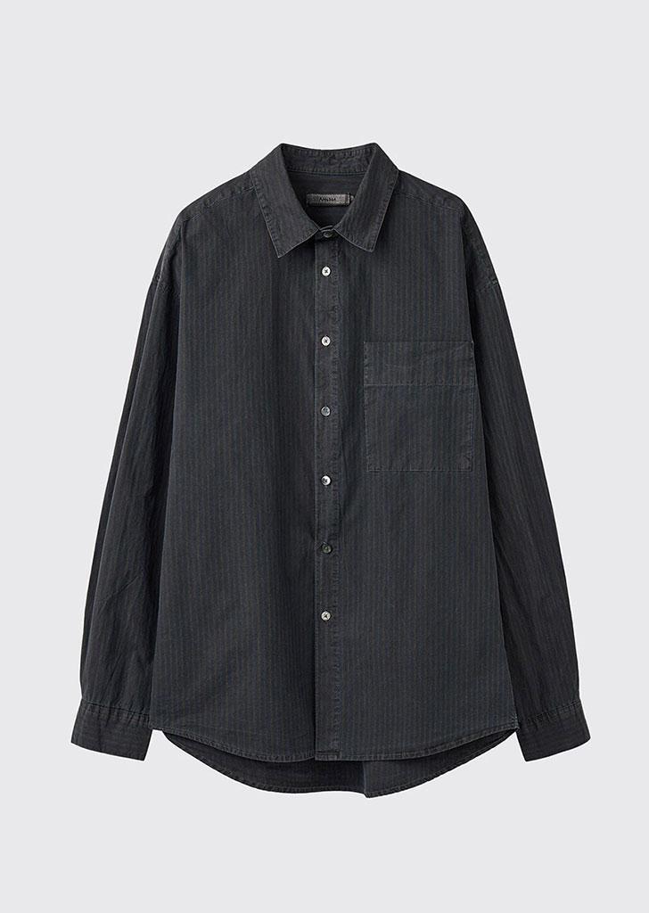 Blueberry Stripe Shirt_Dyed Blueberry