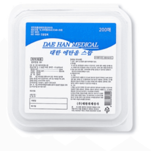 대한위재 알콜스왑 알콜솜소독솜 200매입 5통, 200매, 5개 - 알콜솜/거즈/붕대 | 쿠팡
