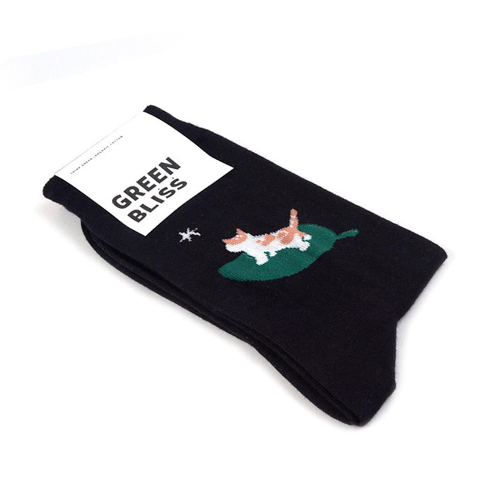 [Organic cotton] Leaf cat