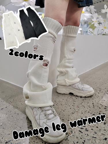 [2colors] 빈티지 데미지 레그워머