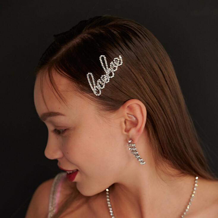 CZ Baebae Hair Slide (white)