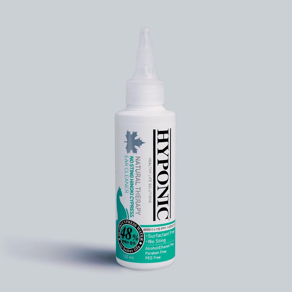 하이포닉 편백수 고양이 귀세정제 120ml 귀청소 귀염증