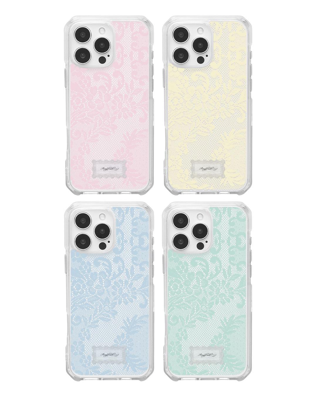 Angel Veil lace Rainbow 젤하드 폰케이스