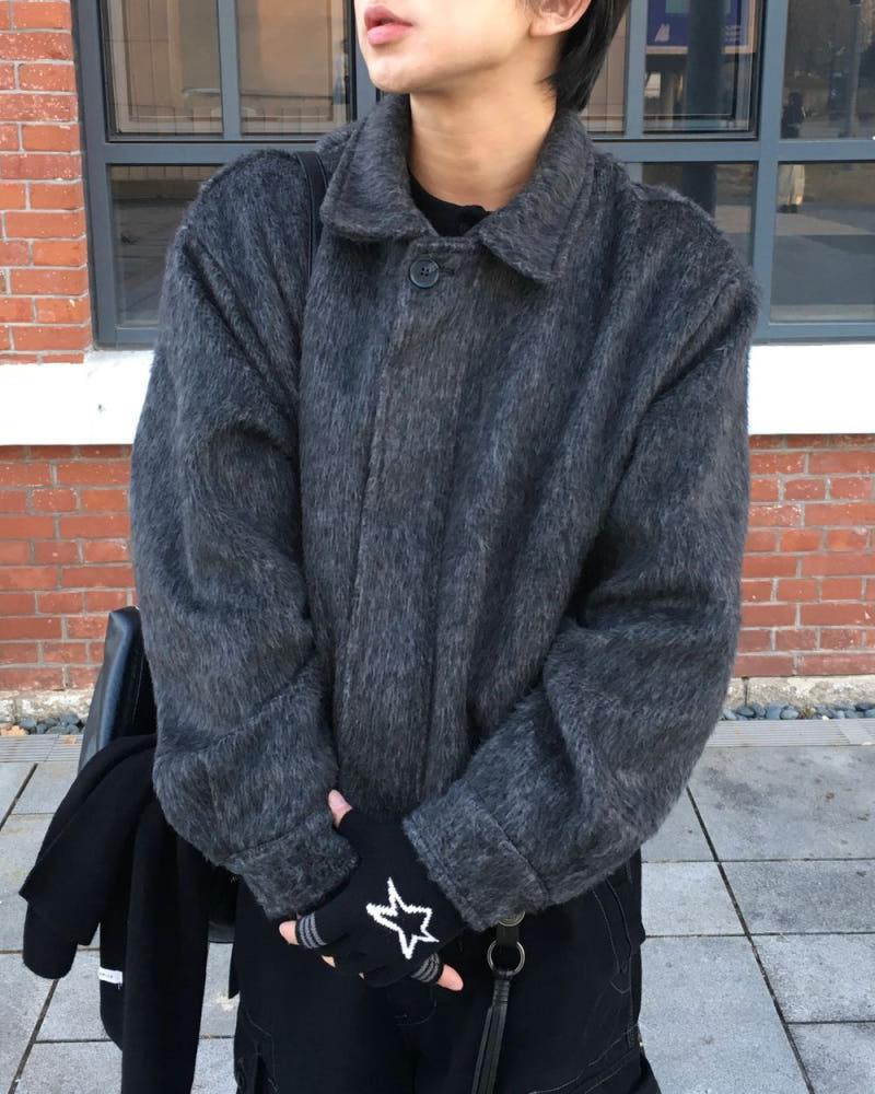 베일 투톤 모헤어 자켓 2C