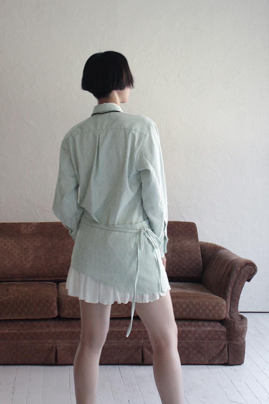 Jacquard Shirt with Half Apron (MINT)