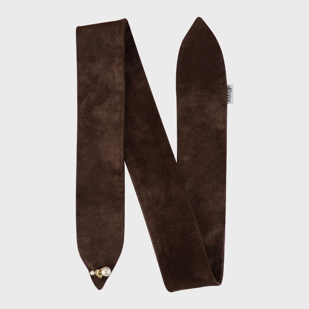 PIERCING SCARF_CHAMUDE BROWN