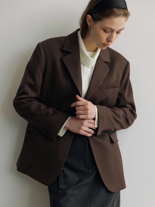 [Premium] Noah Semi-over Wool Jacket_2color