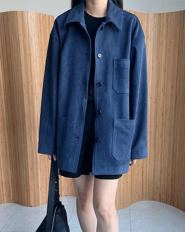 25FW 스웨이드 박시워크자켓