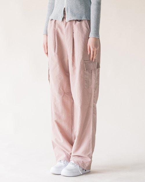 NYLON 2-WAY CARGO PANTS(PINK)