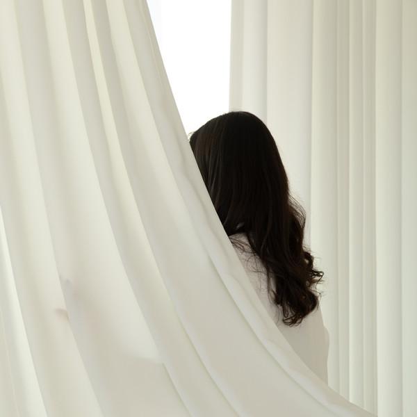 3중직 암막, 퓨어화이트 암막커튼 민자형 1폭(140cm) / 160cm 이하(반창커튼)