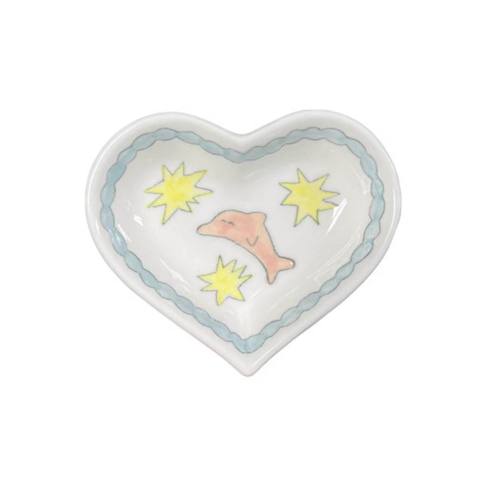 돌고래와 별님 하트 미니접시, Steadinary