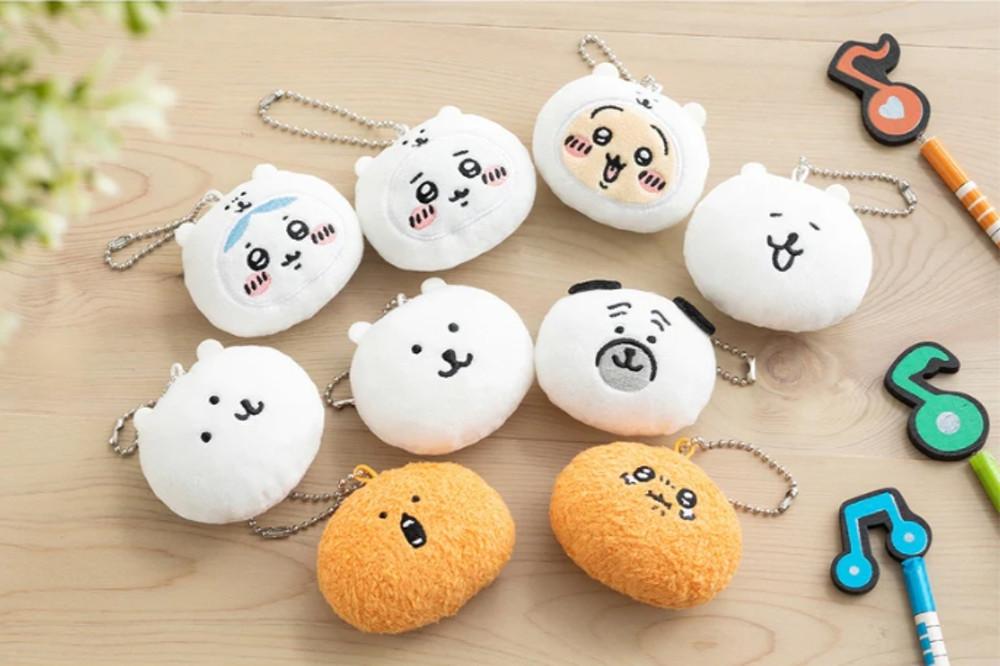 농담곰 X 치이카와 스즈시 오카오 마스코트 방울 키링