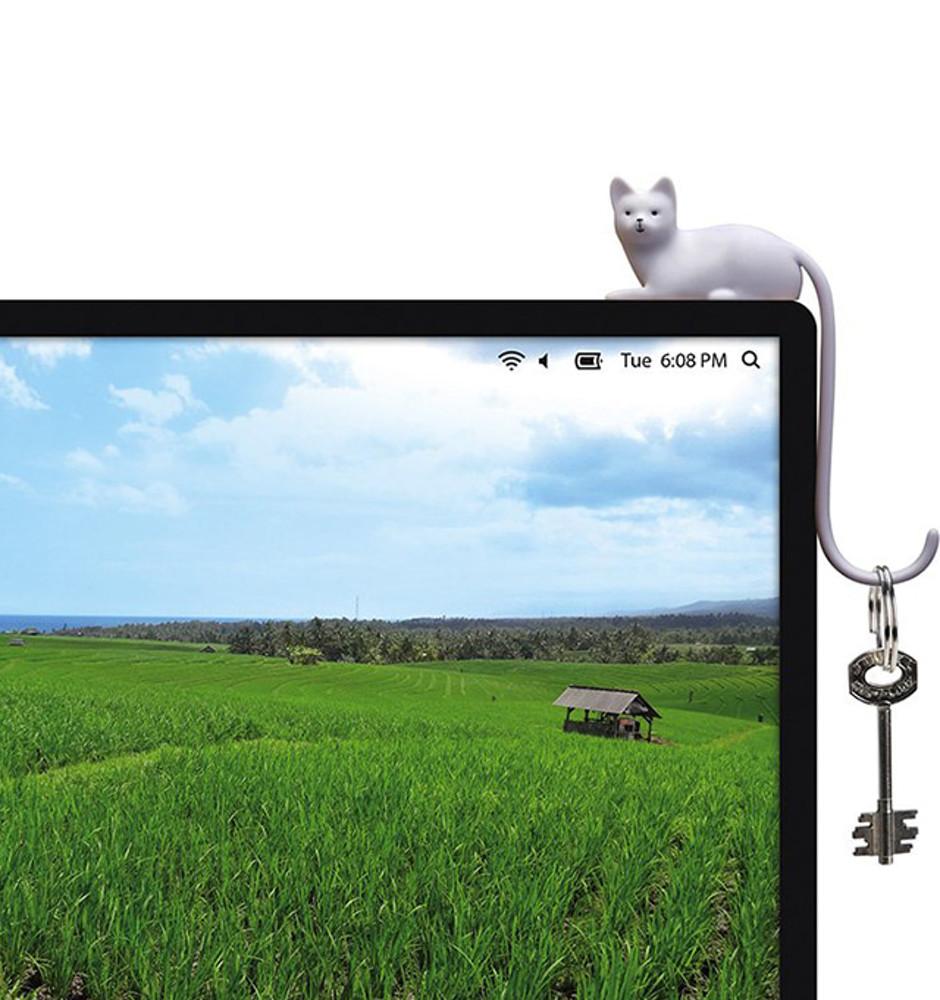 몽키비지니스 진저 고양이 모니터 스크린 후크 책상 소품 걸이