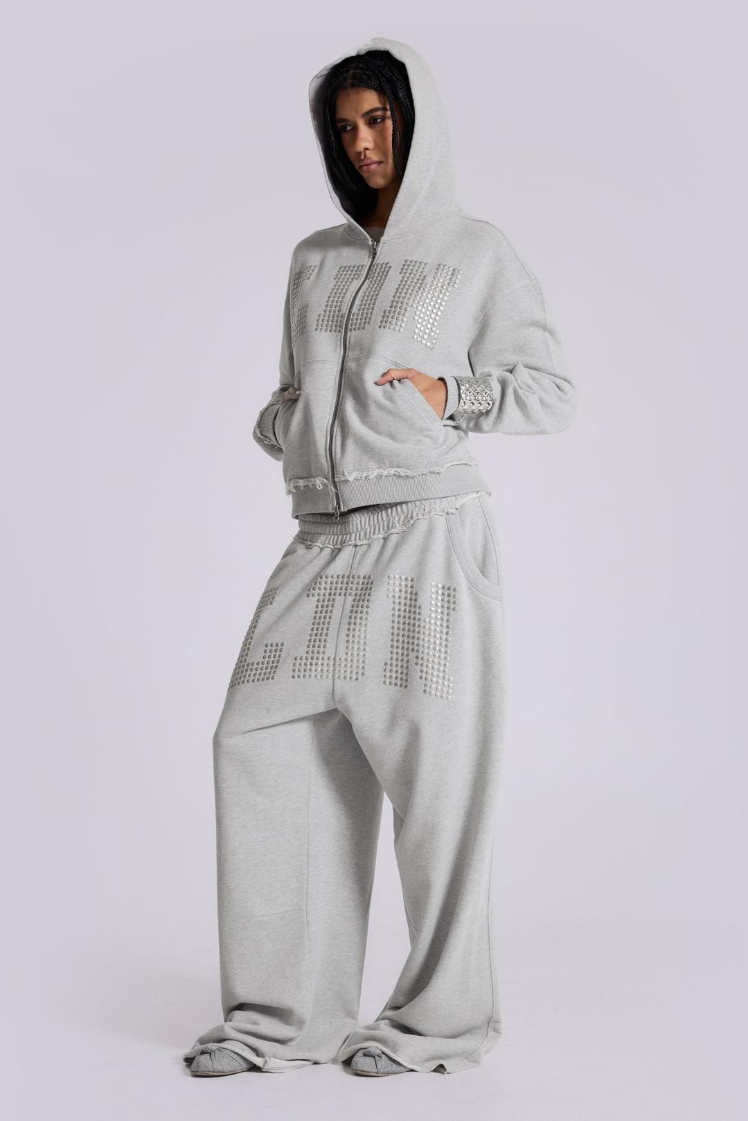 LDN Stud Monster Joggers - L / Grey