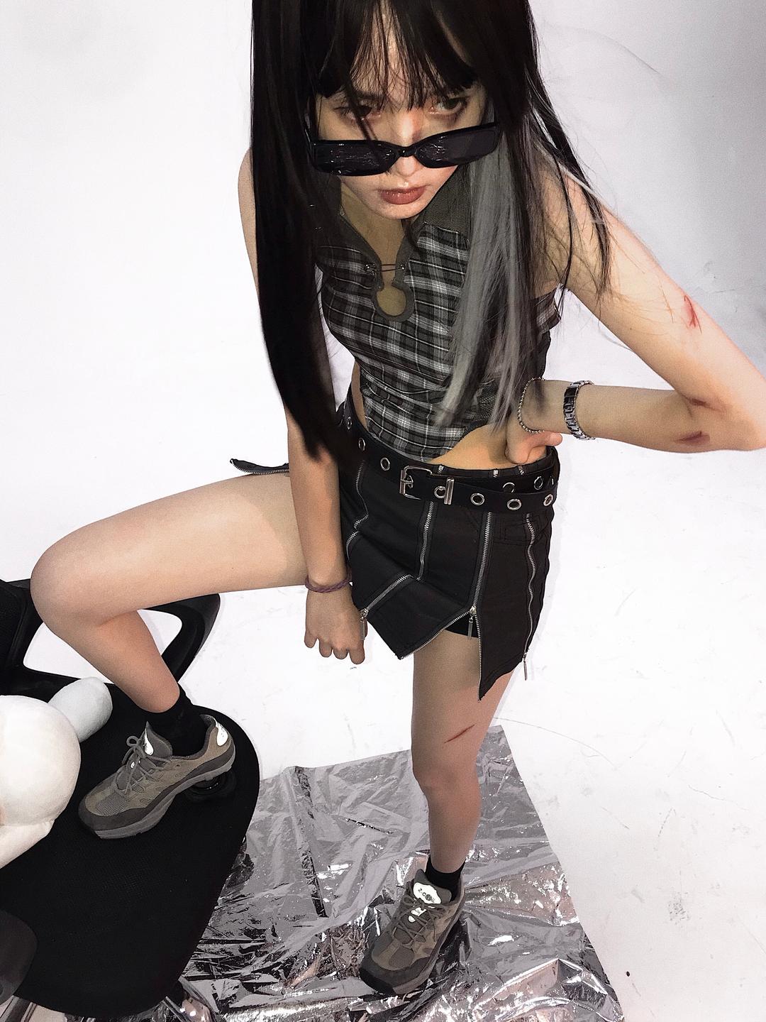 One-Piece Lace-Up Top