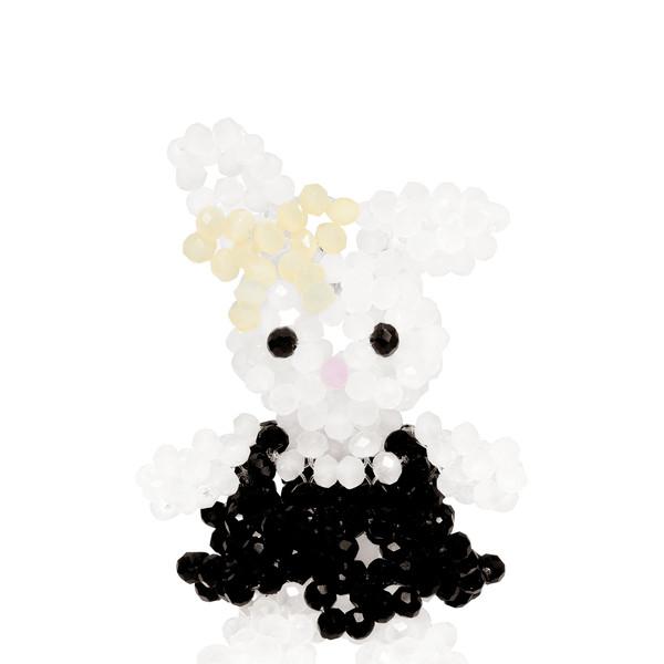 Dress Bunny Key Ring (Black)