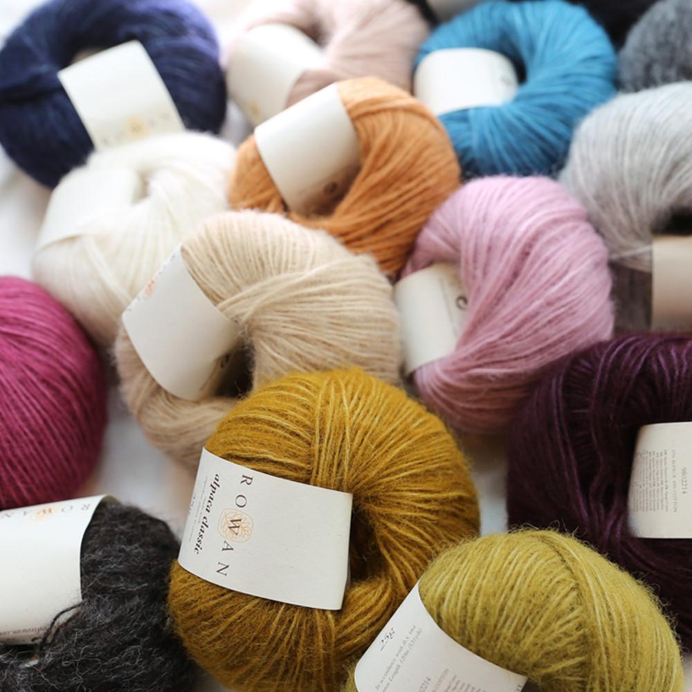 Rowan Alpaca Classic 로완 알파카클래식 부드러운 손 가디건 스웨터 뜨개질 실 뜨개실 털실