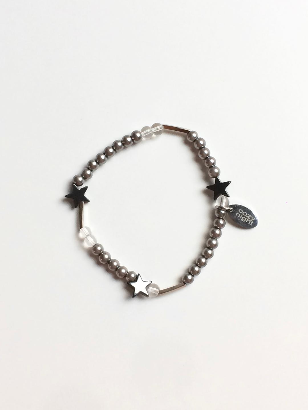 [C.Z.N.T] grey star bracelet
