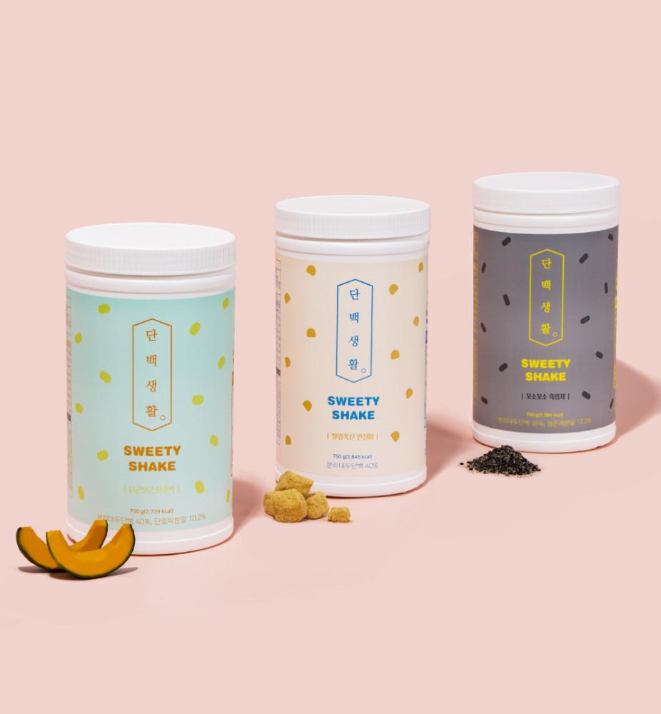 단백생활 스위티쉐이크 단백질쉐이크 식사대용 식물성단백질 탄단지 식단관리 프로틴 3가지 맛