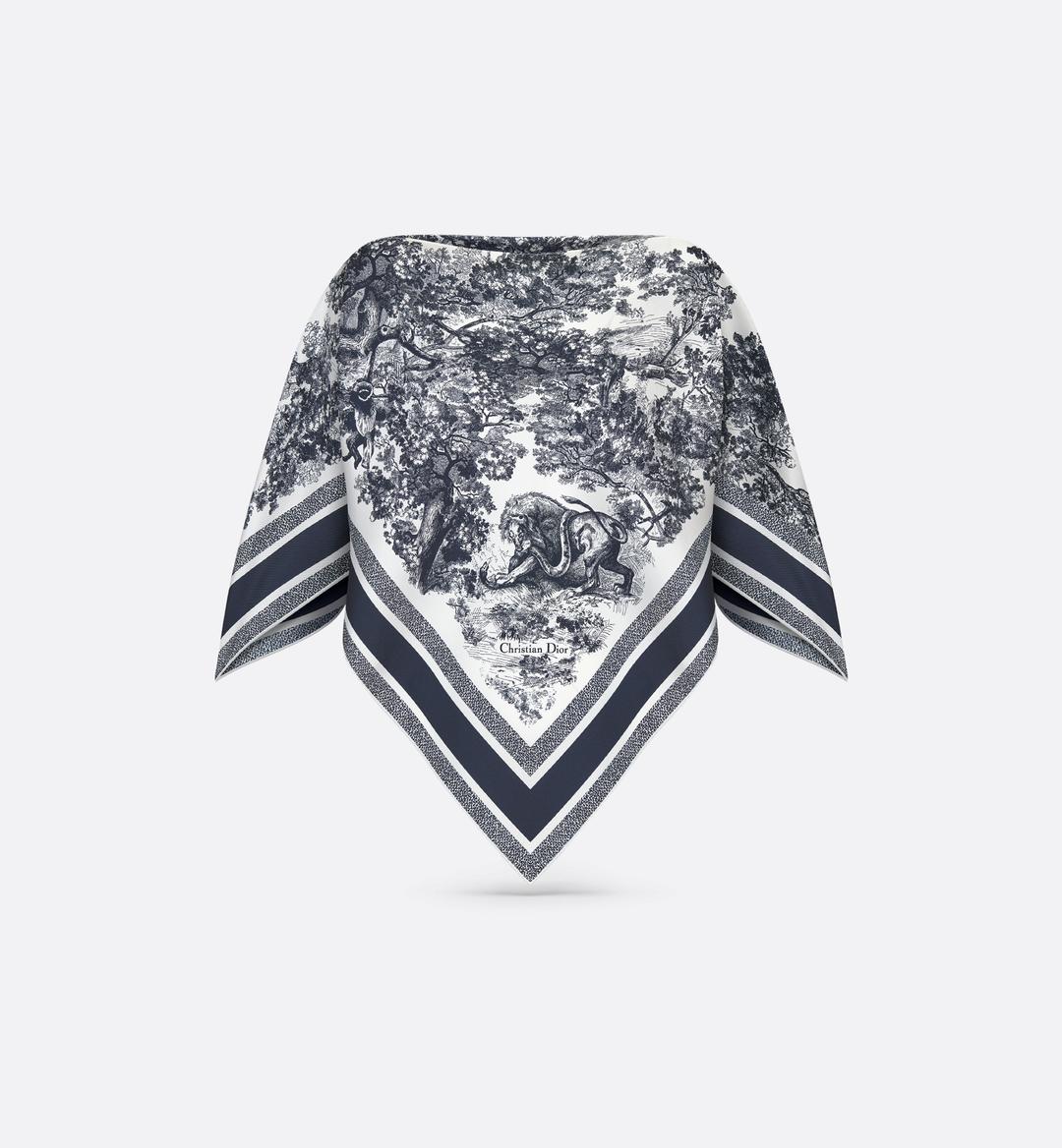 Toile de Jouy Sauvage Dior 실크 탑