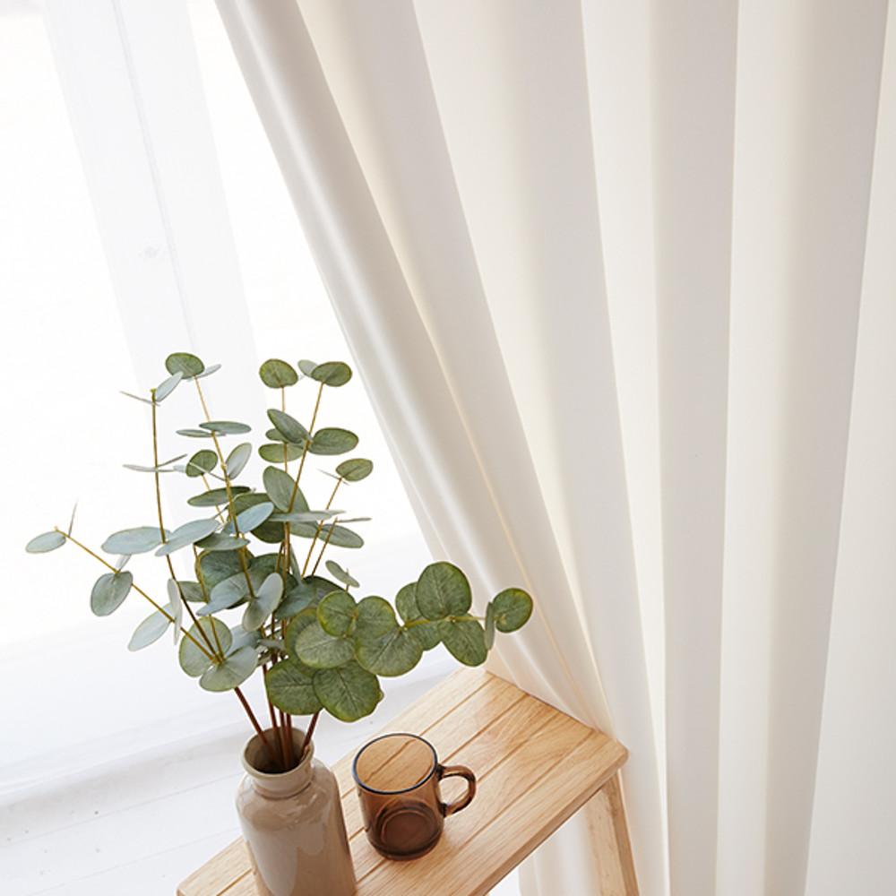 [맞춤]윈홈스 어썸 나비주름 10cm 화이트 암막커튼