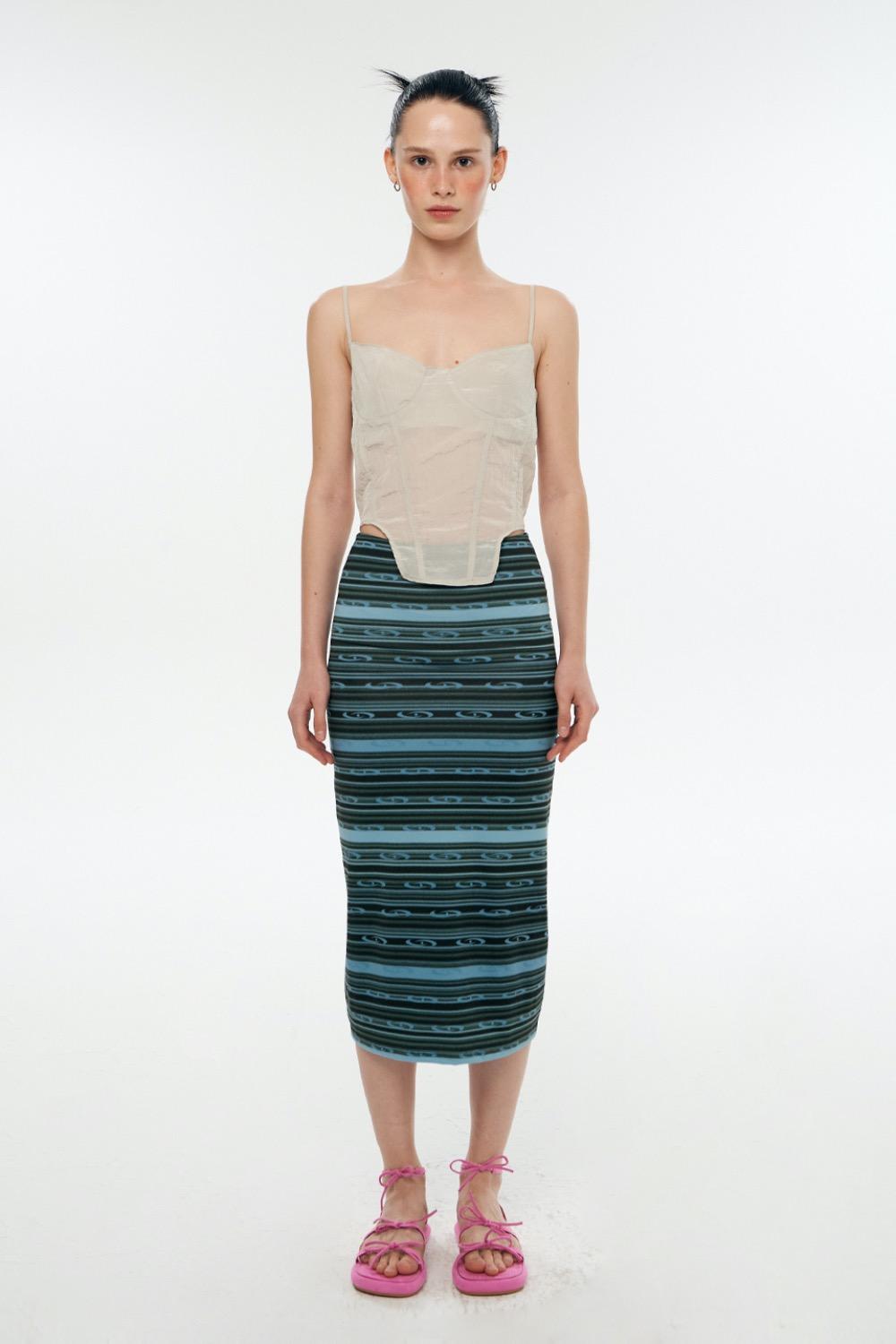 Hubble single skirt [Dark green]