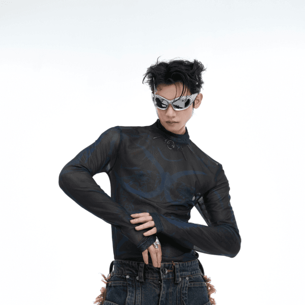 Graffiti Full Print Long Sleeve Slim Fit (3color)