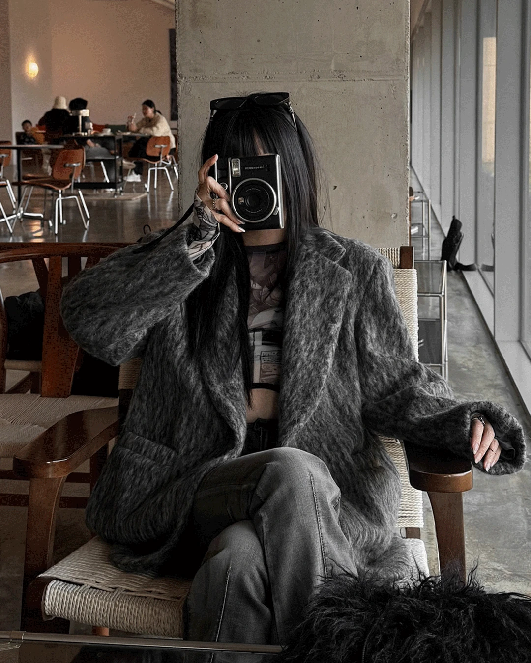 하프 코트 블레이저