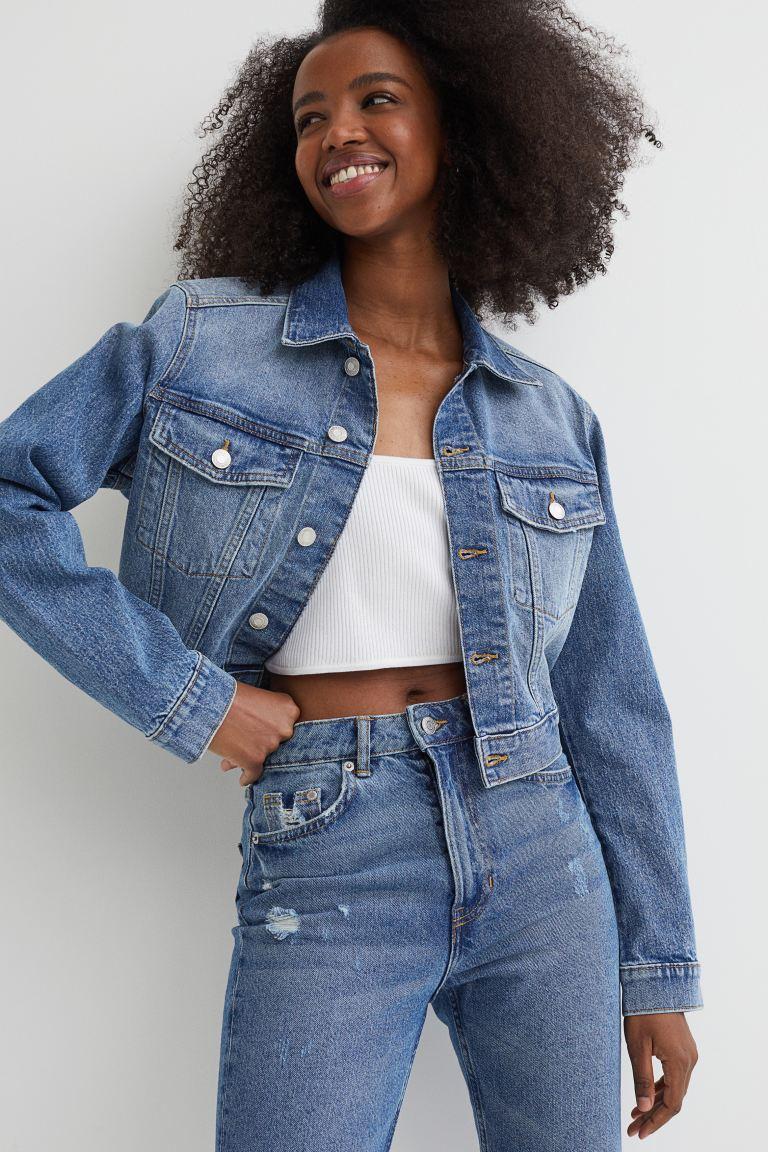 쇼트 데님 재킷