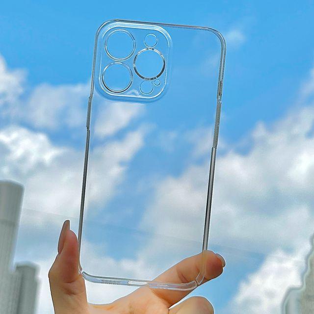 [필름증정 초슬림]생폰 아이폰 케이스 핸드폰 케이스 카드 케이스 변색없는 휴대폰 아이폰 커플 아이템 투명 젤리 카드 수납 풀커버 카메라 보호 풀커버 지문방지 12 13 14 pro promax mini  프로 맥스 미니 아이폰 보호필름 증정 매트 하드