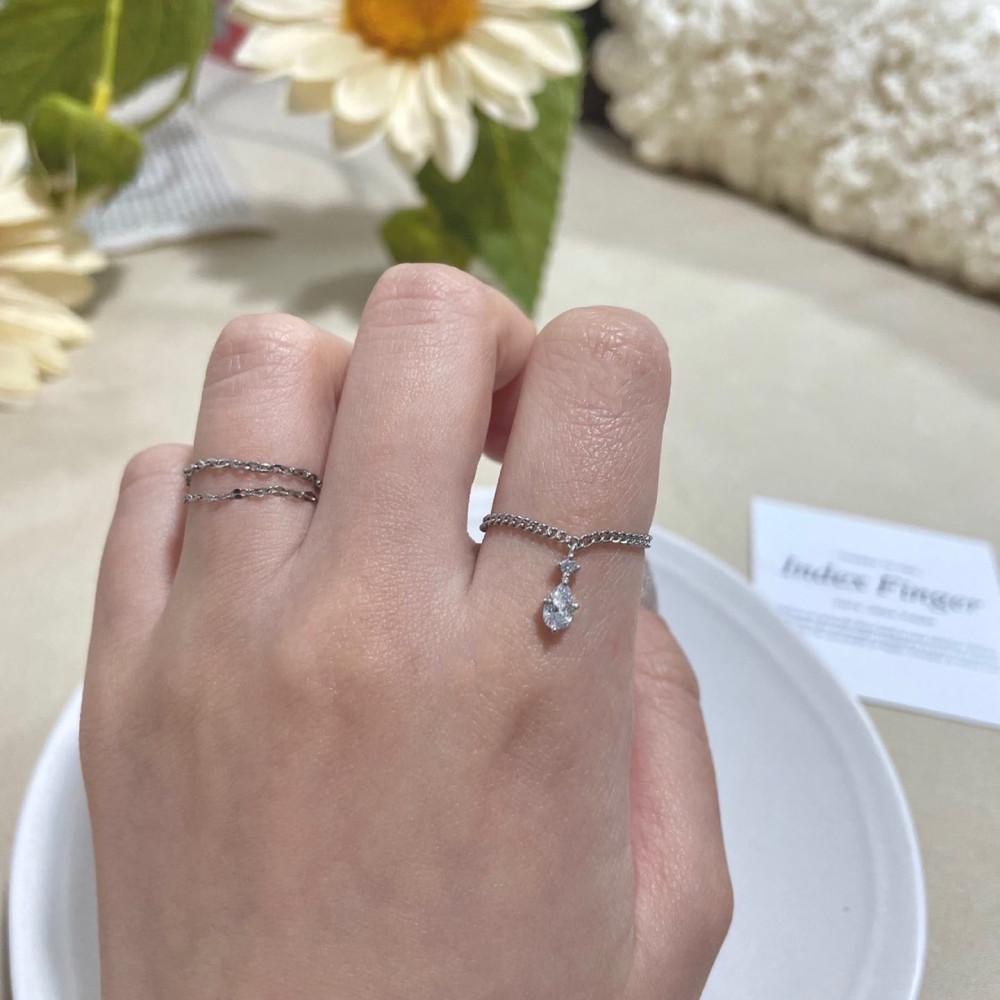 [써지컬/핸드메이드] 티아라 체인링 / Tiara Chain Ring / 체인반지