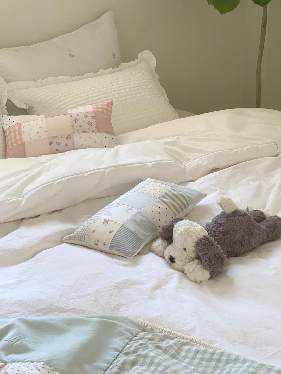 패치 미니 베개 쿠션